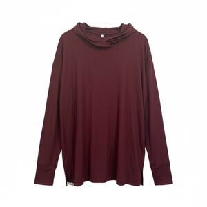 Holloway Ventura Eco Revive Soft Knit Hoodie XL Maroon Thumbholes NWT